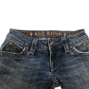 ROCK REVIVAL "CHRISSIE" Boot Cut Jeans 25 x 32